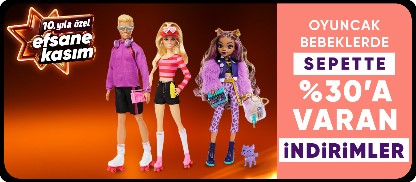Oyuncak Bebeklerde Sepette %30'a Varan İndirim