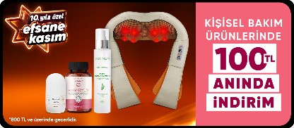 Kişisel Bakım Ürünlerinde 800 TL'ye 100 TL Anında İndirim (Kupon)