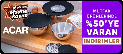 Acar ürünlerinde Sepette %50'ye varan indirim