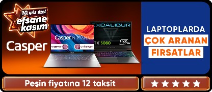 Casper Laptoplarda Efsane İndirimler