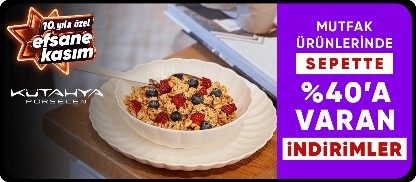 Kütahya Porselen ürünlerinde Sepette %40 a Varan İndirim