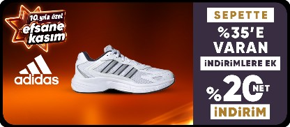 adidas sepette %35'e varan indirime ek %20 net indirim