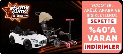 Scooter, Akülü ve Bisikletlerde Sepette Net %40'a Varan İndirim