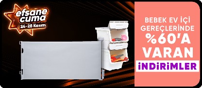 Bebek Ev İçi Gereçlerinde %60 a Varan İndirimler