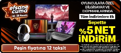 Oyunculara özel bilgisayar ve ekipmanlarında sepette %5 net indirim