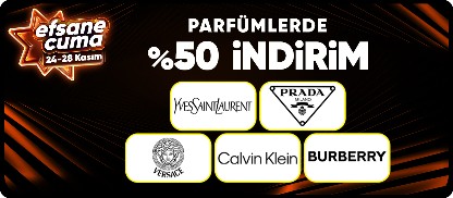 Parfümlerde %50 İndirim