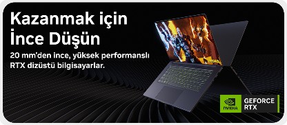 Kazanmak için İnce Düşün  RTX Dizüstü Bilgisayarları  Keşfet