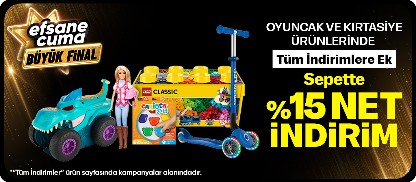 oyuncak 15% net indirim