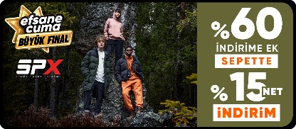 SPX ürünlerinde sepette %60 indirime ek Sepette %15 net indirim