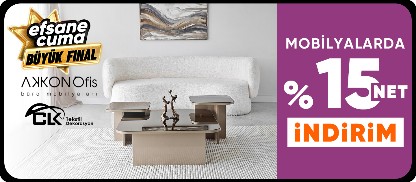 Mobilyalarda  %15 Net İndirim