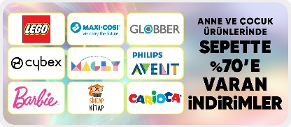 Anne çocuk ürünlerinde sepette %70'e varan indirimler