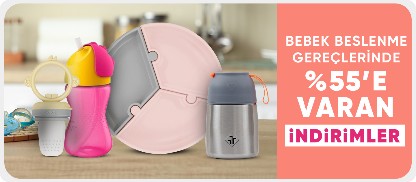 Bebek Beslenme Gereçlerinde %55’e Varan İndirimler