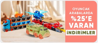 Oyuncak Arabalarda Sepette Net %25'e Varan İndirim