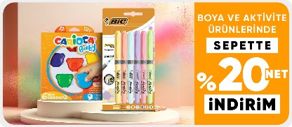 Boya ve Aktivite Ürünlerinde Sepette %20 net indirim