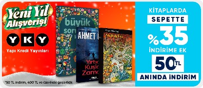 Kitaplarda Sepette %35 İndirime Ek 50 TL Anında İndirim