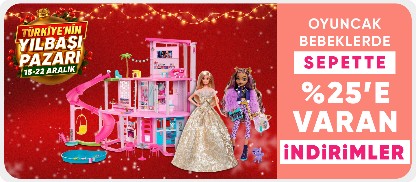 Oyuncak Bebeklerde Sepette %25'e Varan İndirim