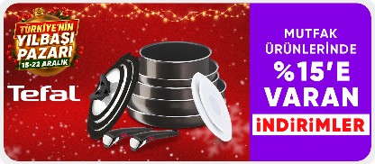 Tefal ürünlerinde Sepette %15'e varan indirim