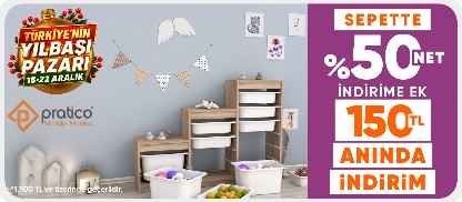 Mobilyalarda  Sepette %50 Net İndirime Ek 500 TL Anında İndirim