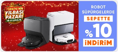Robot Süpürgelerde Sepette %10 İndirim Fırsatı