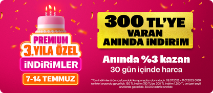 Premium kuponlar 150 TL & 300 TL