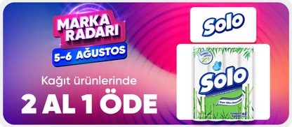 Solo,Selpak, Silen 2 Al 1 Öde