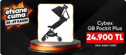 Cybex GB Pockit Plus (dünyanın en küçük katlanan kabin boy bebek arabası)