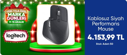 Logitech Kablosuz Siyah Performans Mouse