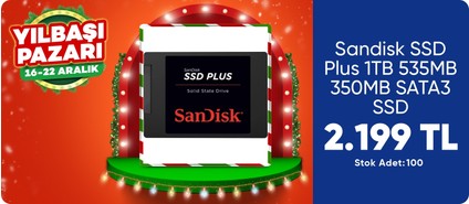 Sandisk SSD Plus 1TB 535MB 350MB SATA3 SSD