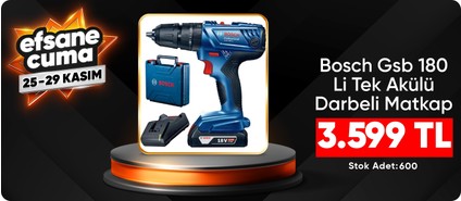 Bosch Gsb 180 Li Tek Akülü Darbeli Matkap - 06019F8309