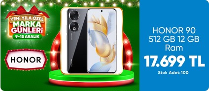 HONOR 90 512 GB 12 GB Ram (Honor Türkiye Garantili) Gece Siyahı