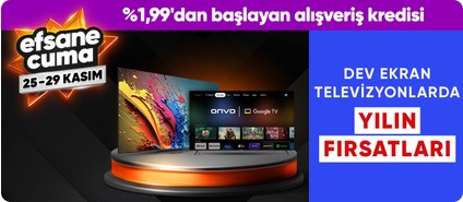 Dev ekran televizyonlarda yılın fırsatları