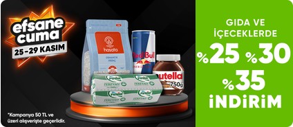 Gıda  İçecek Ürünlerinde 50 TL ve Üzerine %25-%30-%35 İndirimler (CMS)