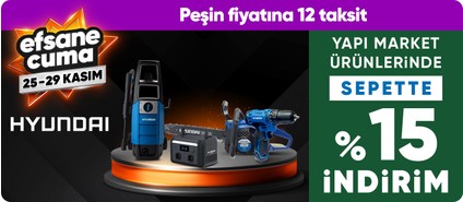 Yapı market ürünlerinde fırsatlar