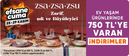 ZsaZsaZsu ürünlerinde 750 TL'ye varan indirim