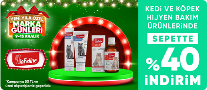 BioFeline Kedi ve Köpek Hijyen Bakım Ürünlerinde %40 İndirim