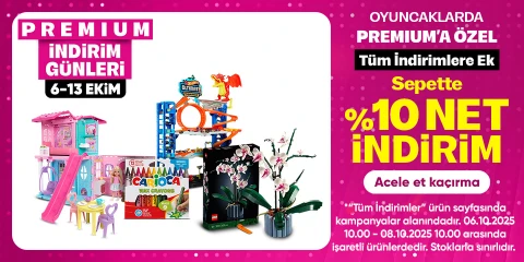 oyuncak 10% net indirim