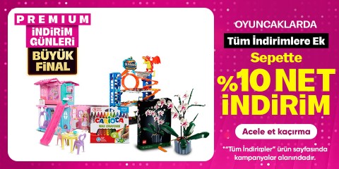 oyuncak 10% net indirim