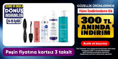 Tüm İndirimlere Ek  100 TL İndirim