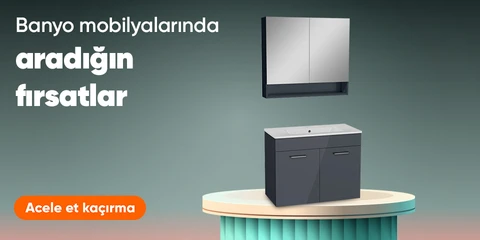 Banyo mobılyalarında  fırsatlar burada