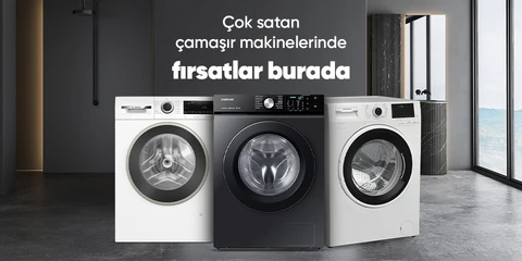 Çok satan çamaşır makinelerinde fırsatlar burada