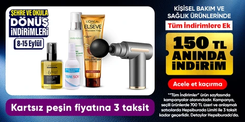 Kişisel Bakım& Sağlık ürünlerinde 700 TL'ye 150 TL indirim