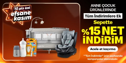 Anne çocuk %15 net indirim