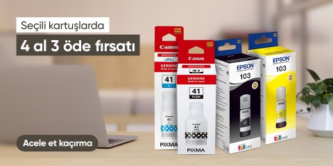 Seçili Kartuşlarda 4 al 3 öde Kampanyası