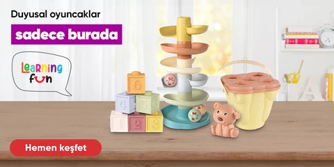 Learning Fun Markalı Duyusal Oyuncaklarda "Sadece Burada"