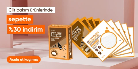 Cilt bakım ürünlerinde  sepette %30 indirim