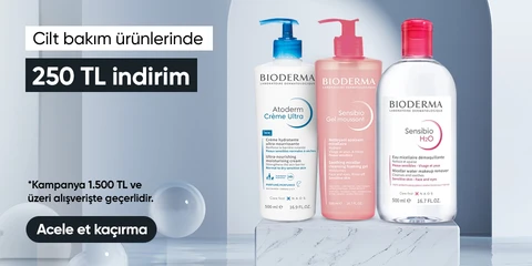 Cilt bakım ürünlerinde  1.500 TL'ye 250 TL indirim