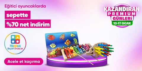 Hamaha Marka Oyuncaklarda Sepette Net %70 İndirim