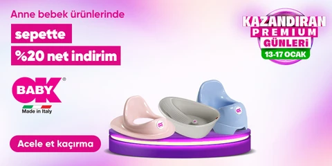 Okbaby Markalı Anne Bebek Ürünlerinde Sepette Net %20 İndirim