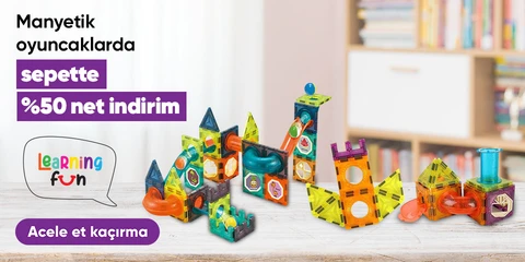 Learning Fun Manyetik Oyuncaklarda Sepette Net %50 İndirim