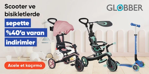 Globber Markalı Scooterlarda Sepette %40'a Varan İndirim